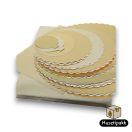 Arany tortaalátét Hullámos szélű (Prémium) 24cm