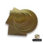 Arany tortaalátét Hullámos szélű (Prémium) 24cm