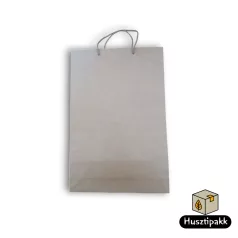 Papírtáska barna, bordázott 38x26cm (zsinórfüles)