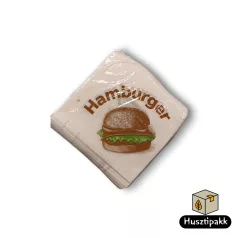 Hamburger tasak, papír 16x16cm 500db