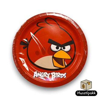Papírtányér, angry birds, 22cm 8db