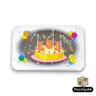 Papírálca, torta mintás fekete, 110x170mm 50db