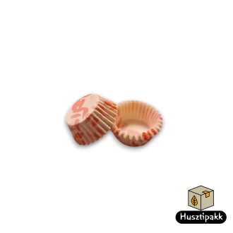   Bonbon kapszli, MINI, Rózsaszín virág mintával 20x17 mm 2000db