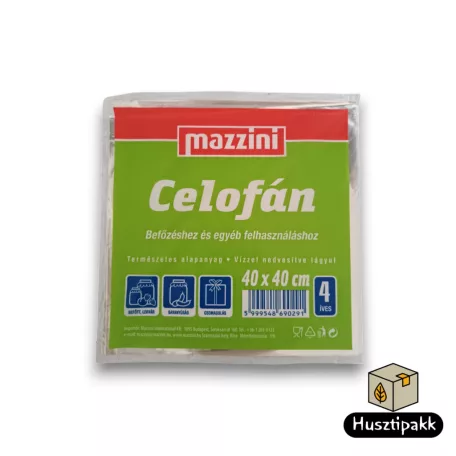 Befőzési celofán, 40x40m, 50db, 4db