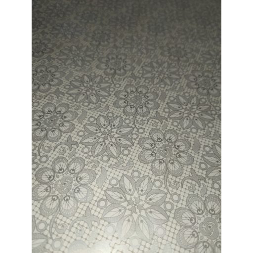 Csomagolópapír, Nagy virágok fehér alapon 200x70cm