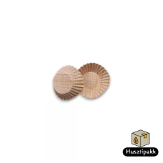   Bonbon kapszli - Fehér, krém színű kockás mintával, 30x20mm 500db