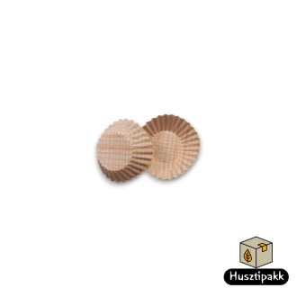   Bonbon kapszli - Fehér, krém színű kockás mintával, 30x20mm 500db