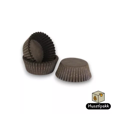 Bonbon kapszli - Sötétbarna, 29x16 100db
