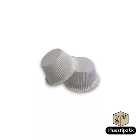 Muffin Sütőforma, Kicsi - Fehér, 50x32mm 100db