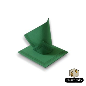   Textilhatású szalvéta, Tendance - Sötétzöld (21-82), 38x38cm 50db