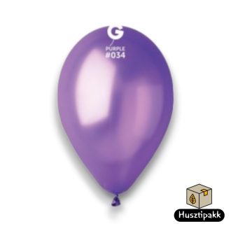 Latex lufi - Metál lila 26cm 100db (GM90/34)