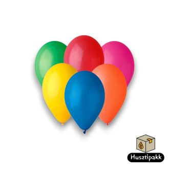 Latex lufi -  Vegyes színek, színes 26cm 100db (G90/080)