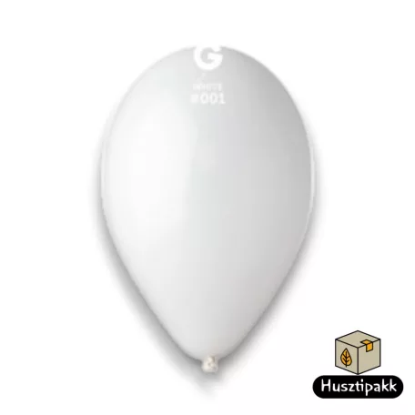 Latex lufi - Fehér, 26cm 100db (001)