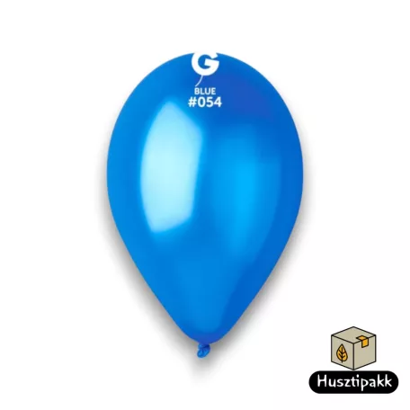 Latex lufi - Sötétkék, metál 26cm 100db (054)