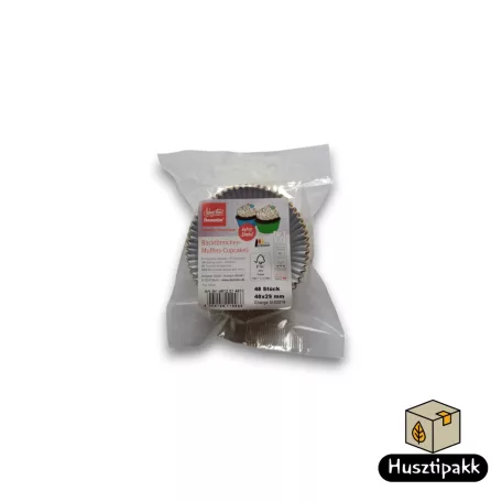 Muffin Sütőforma - Többszínű, 48x29mm 48db