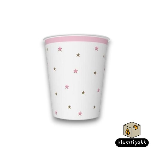 Papírpohár - Csillagok 250ml 8db