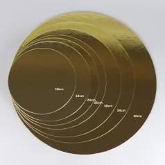 Arany-Fekete tortaalátét 16cm
