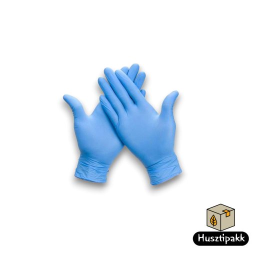 Gumikesztyű, Nitril kesztyű, kék, S, 200db