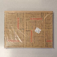   Jó étvágyat! csomagolópapír (streetfood) Barna 30x40cm 500db