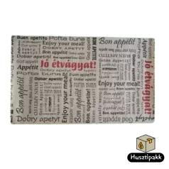   Jó étvágyat! csomagolópapír (streetfood) Fehér 30x50cm 500db