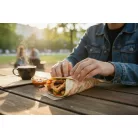 Jó étvágyat! csomagolópapír (streetfood) Barna 30x30cm 500db