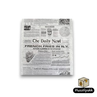   Tálcapapír "French Fries in NY" felirat fehér 30x35cm 500dB