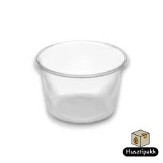 Átlátszó kerek tálka, 300ml 50db