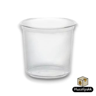Átlátszó, kerek  tálka, 400ml 50db