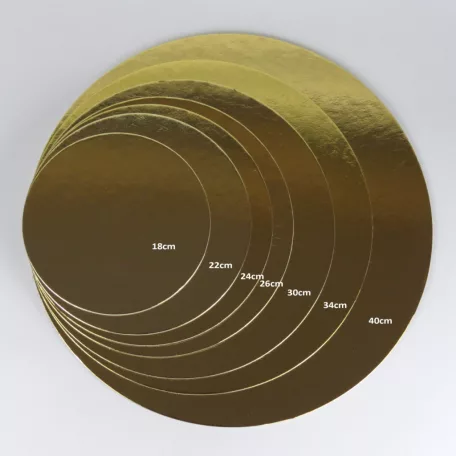 Arany-Fekete tortaalátét 26cm