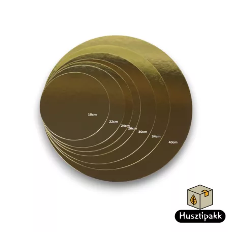 Arany-Fekete tortaalátét 34cm