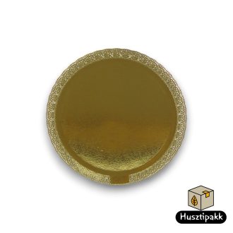 Csipkés szélű, Leonardo tortaalátét, arany 30cm