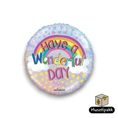 Fólia lufi - Happy Birthday - Wonderful day 46cm