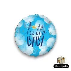Fólia lufi -Hello baby - Kék 46cm