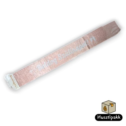 Vállszalag Boldog Szülinapot felirat, rosegold-fehér 1,6mx9,5cm