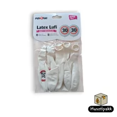 Latex lufi, számos szülinapi, 30, táblás 30cm 6db