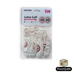 Latex lufi, számos szülinapi, 40, táblás 30cm 6db