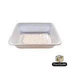 Szögletes műanyag elviteles doboz, fehér MBOX K 750ml 50db