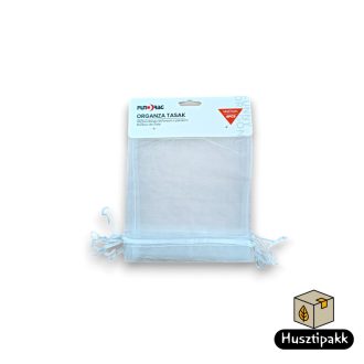 Organza tasak - Fehér 5db (11x13cm)