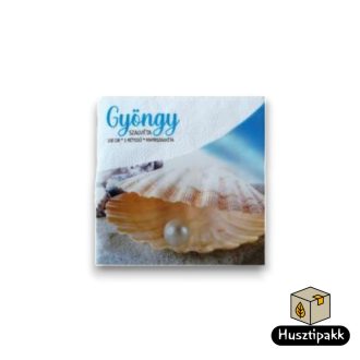 Szalvéta, Gyöngy, FEHÉR - 1 rtg., 100db, 33x33cm Szalvéta, Gyöngy, FEHÉR - 1 rtg., 100db, 33x33cm