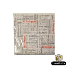   Jó étvágyat! csomagolópapír (streetfood) Fehér 30x30cm 500db
