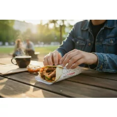   Jó étvágyat! csomagolópapír (streetfood) Fehér 30x30cm 500db