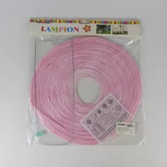 Lampion - Babarózsaszín, 20cm