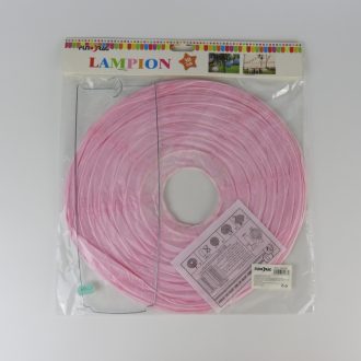 Lampion - Babarózsaszín, 20 cm
