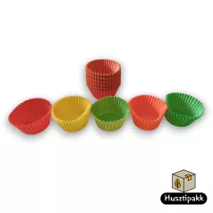   Bonbon kapszli - Vegyes színekben (Piros, Sárga, Zöld, Narancs) 32x22mm 100db