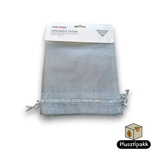 Organza tasak - Szürke 4db (14x17cm)