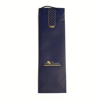   Ajándéktáska - Italos, Egészségedre kék (zsinórfüles)