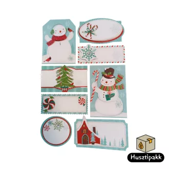 Ajándékkísérő Matricák - Karácsonyi, 8db/cs