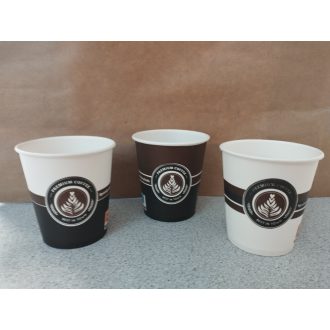 Papírpohár, Mintás Barna- Fehér 2dl 50db