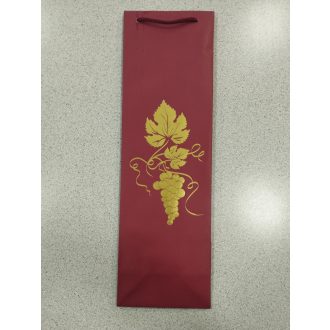   Ajándéktáska - Italos, Szőlőfürt bordó (zsinórfüles)