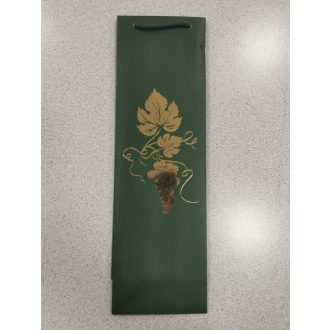 Ajándéktáska - Italos, Szőlőfürt zöld (zsinórfüles)